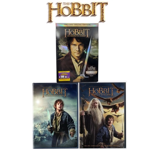 NEW The Hobbit 4 Disc DVD Movie Bundle - Picture 3 of 5